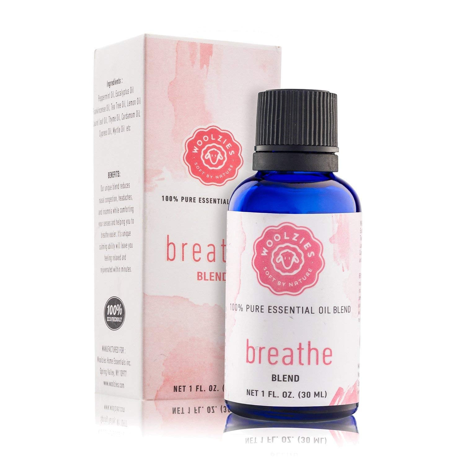 Woolzies Breathe Essential Oil Cold Stopper Blend For Cold, Cough, Congestion, Sinus Relief, Allergy, Headache, Aromatherapy, Scents & Diffuser WoolziesAu supplements