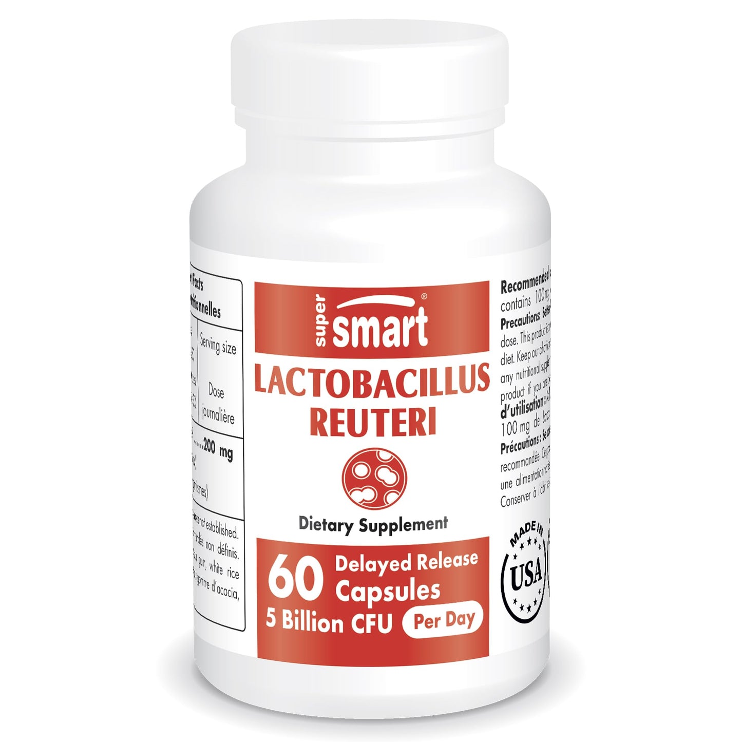 Supersmart - Lactobacillus Reuteri 5 Billion CFU per Day (Probiotic Supplement) SupersmartUS supplements