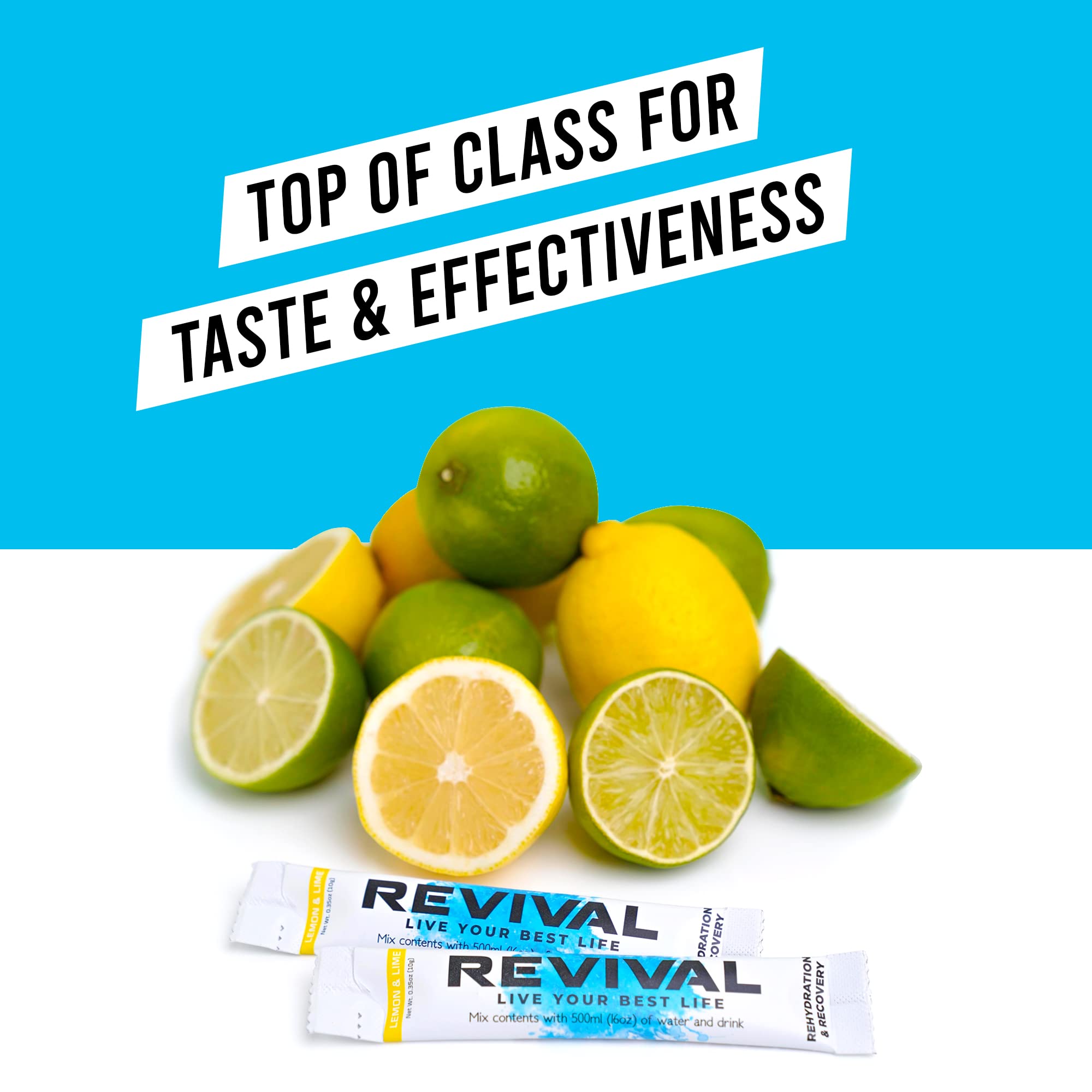 Revival Rapid Rehydration, Electrolytes Powder - High Strength Vitamin C, B1, B3, B5, B12 Revival ShotsUS supplements