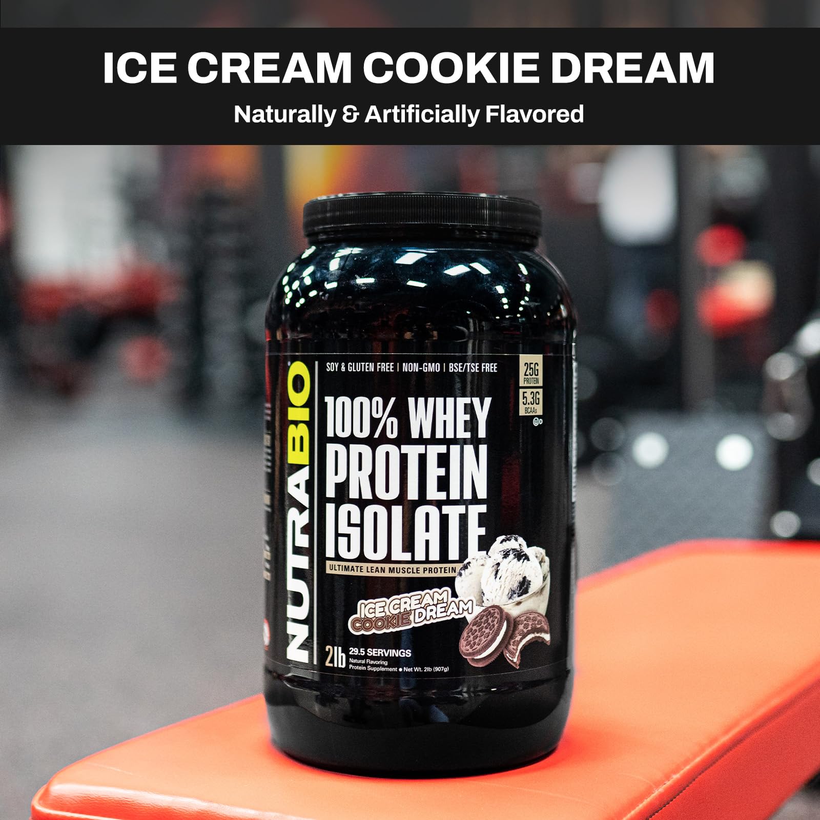 NutraBio Whey Protein Isolate Supplement – 25g of Protein Per Scoop with Complete NutraBioUS supplements