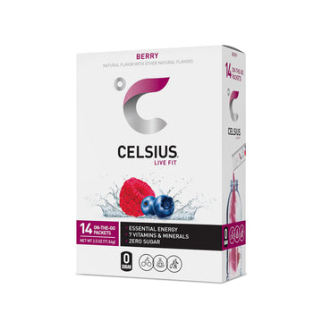 CELSIUS On-the-Go Powder Stick Packs, Zero Sugar (14 Sticks per Pack), Berry, 2.5 Ounce CELSIUSUS supplements