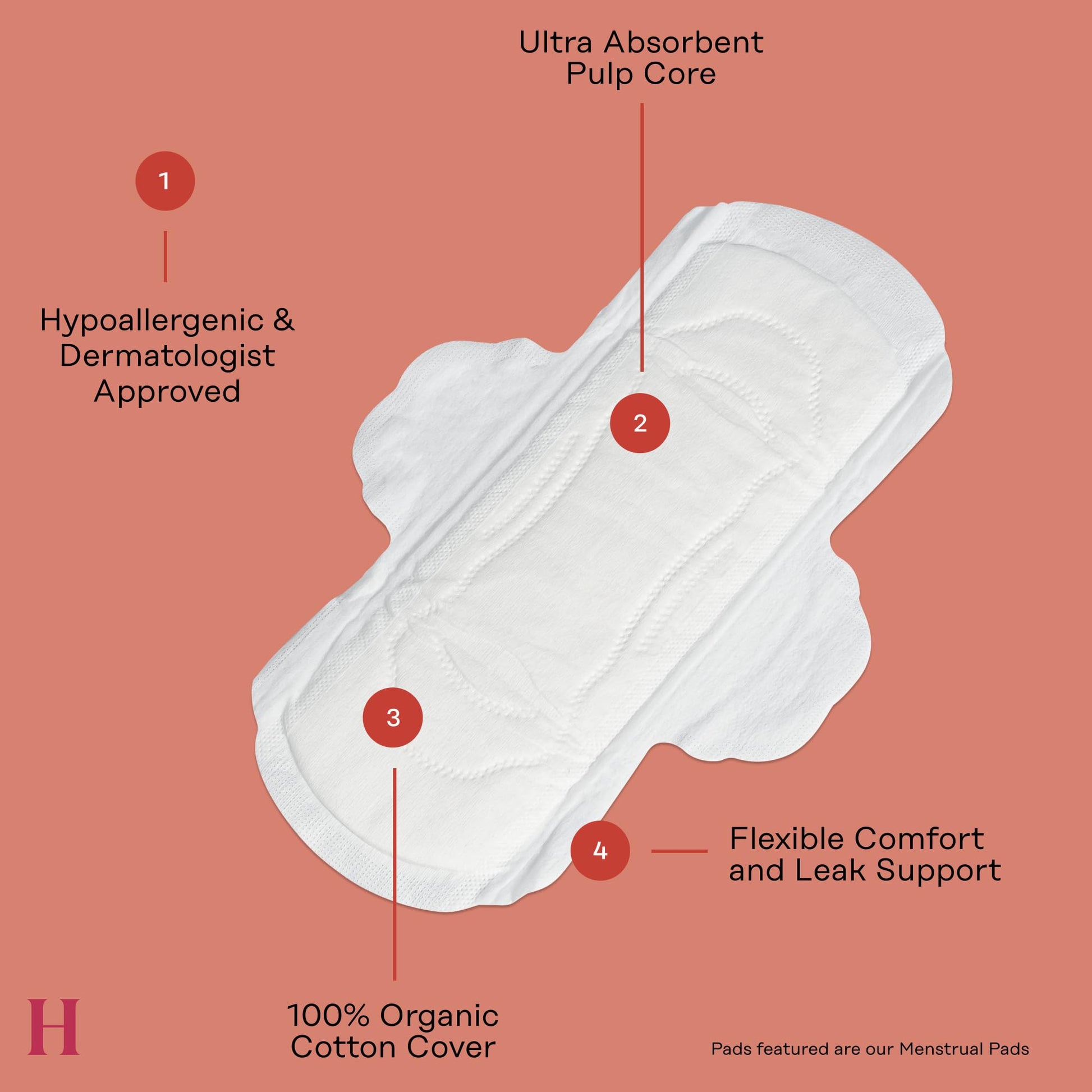 The Honey Pot Company - Non-Herbal Regular Flow Pads with Wings - Organic Pads for Women The Honey Pot CompanyAu supplements