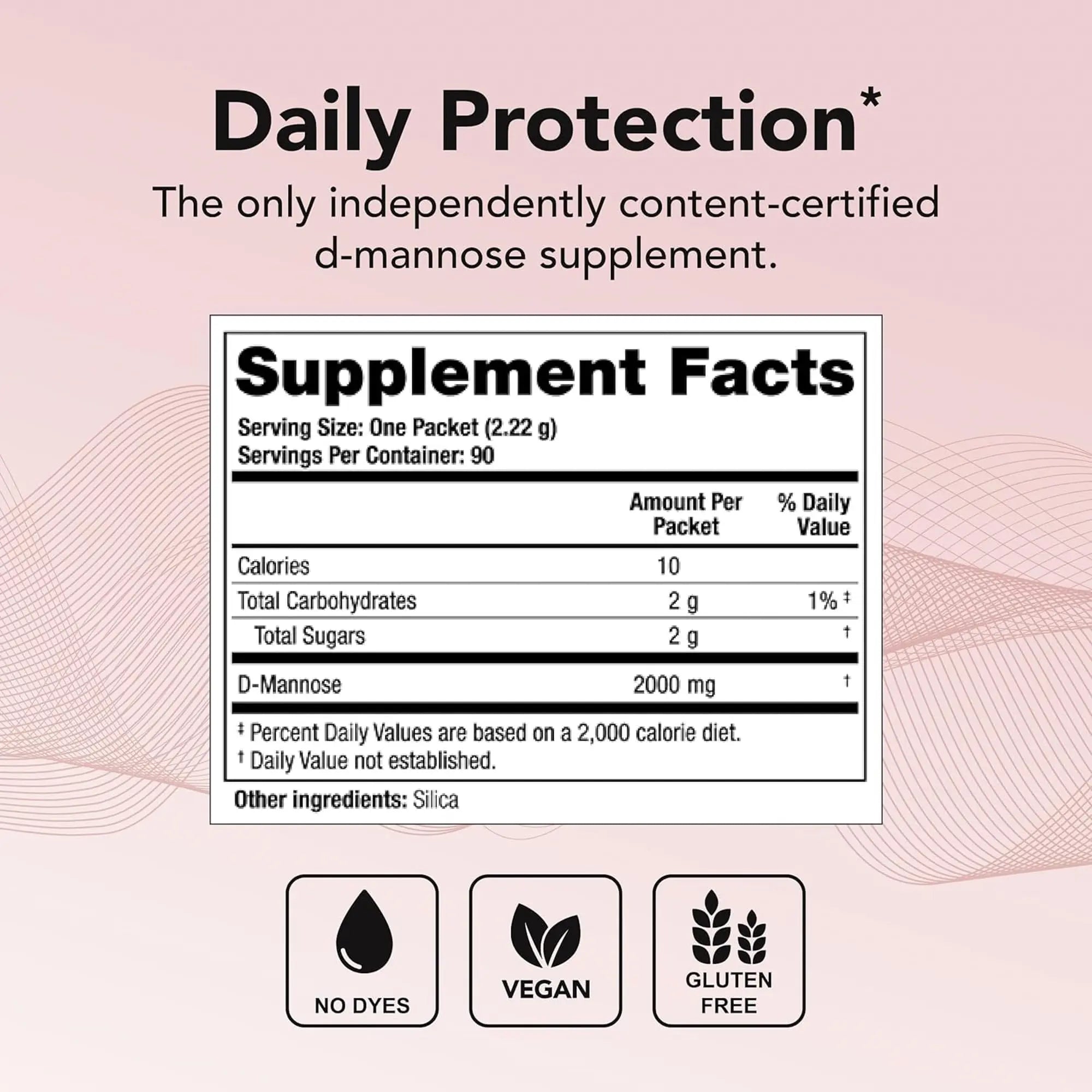 Theralogix Mannose One D-Mannose Powder - 90-Day Supply - Supports Urinary Tract Health with 2,000 mg D-Mannose* - NSF Certified - 90 Packets TheralogixAu supplements