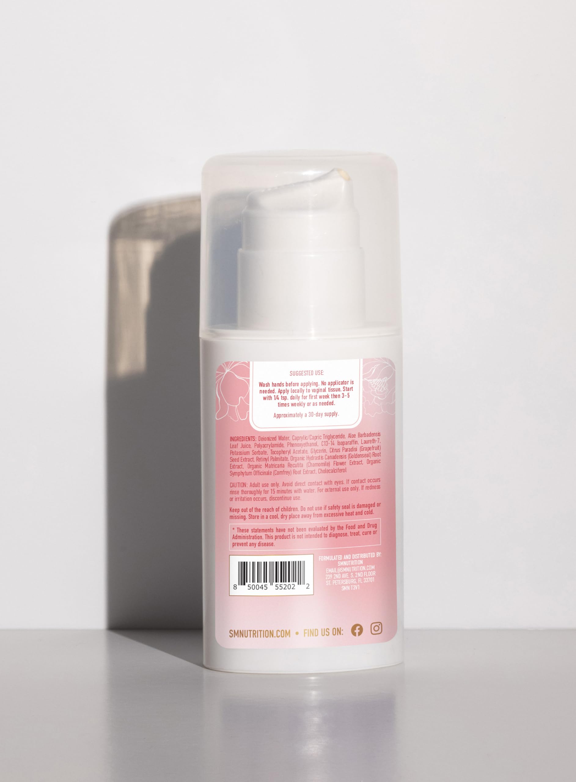 Vulva Rescue Moisturizer Cream | 3oz. PUMP | Soothes Vaginal Itch & Dryness | No Estrogen or Fragrance SMNutritionAu supplements
