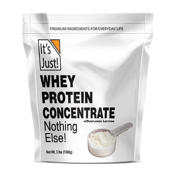 It's Just! - 100% Whey Protein Concentrate, Made in USA, Premium WPC-80, No Added It's Just!US supplements