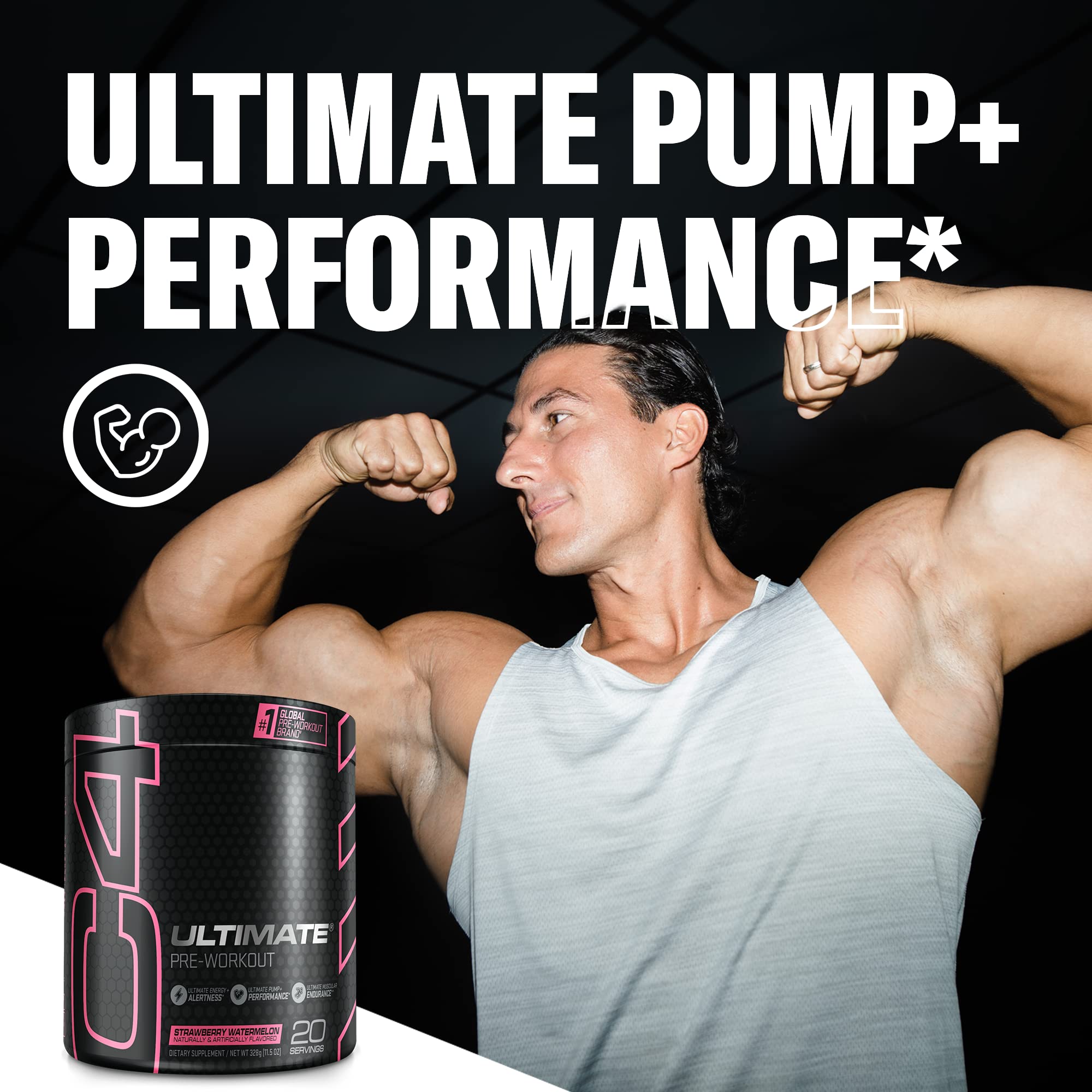 Cellucor C4 Ultimate Pre Workout Powder Strawberry Watermelon - Sugar Free CellucorUS supplements
