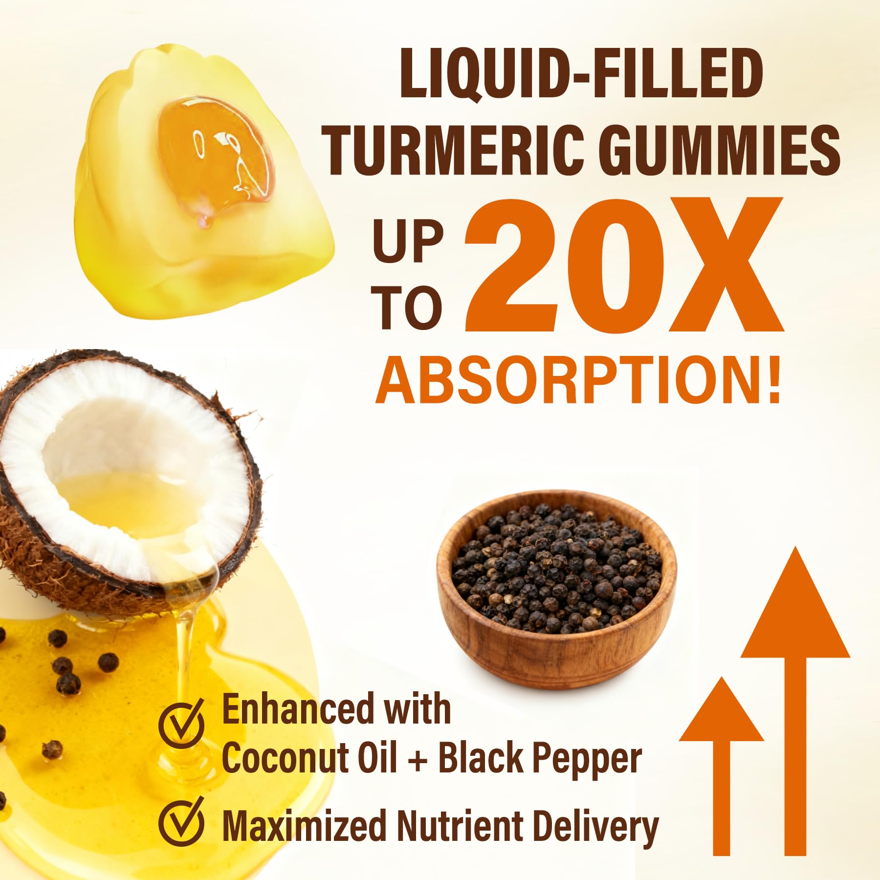 Sugar Free Turmeric Curcumin Filled Gummies 550mg for Adults, Ginger & Black Pepper | 95% Curcuminoids w/Prebiotic Probiotic & Postbiotic Blend, Support, Immune & Digestive Health, Vegan, 2Pack NEVISSAu supplements