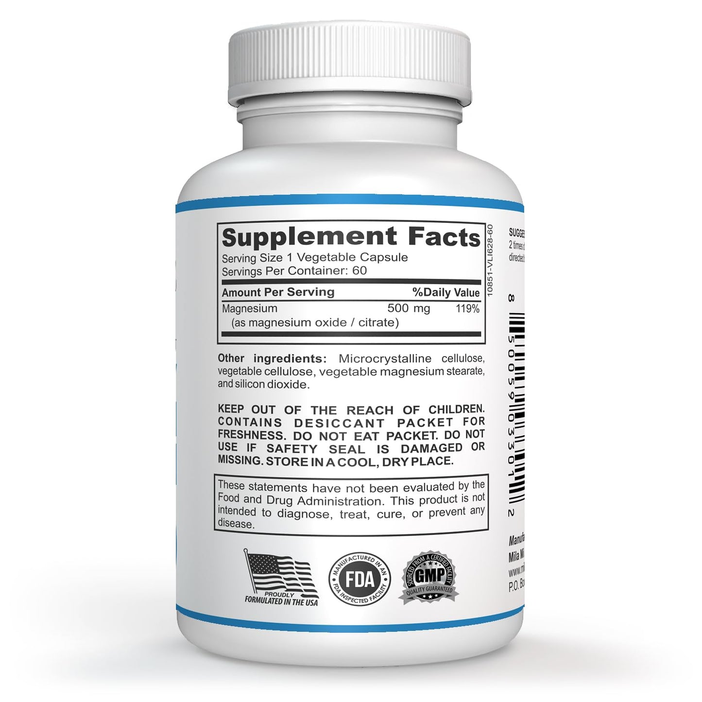 Milamiamor High Potency Magnesium | Whole Body Support | Heart, Nerve and Bone MilamiamorUS supplements