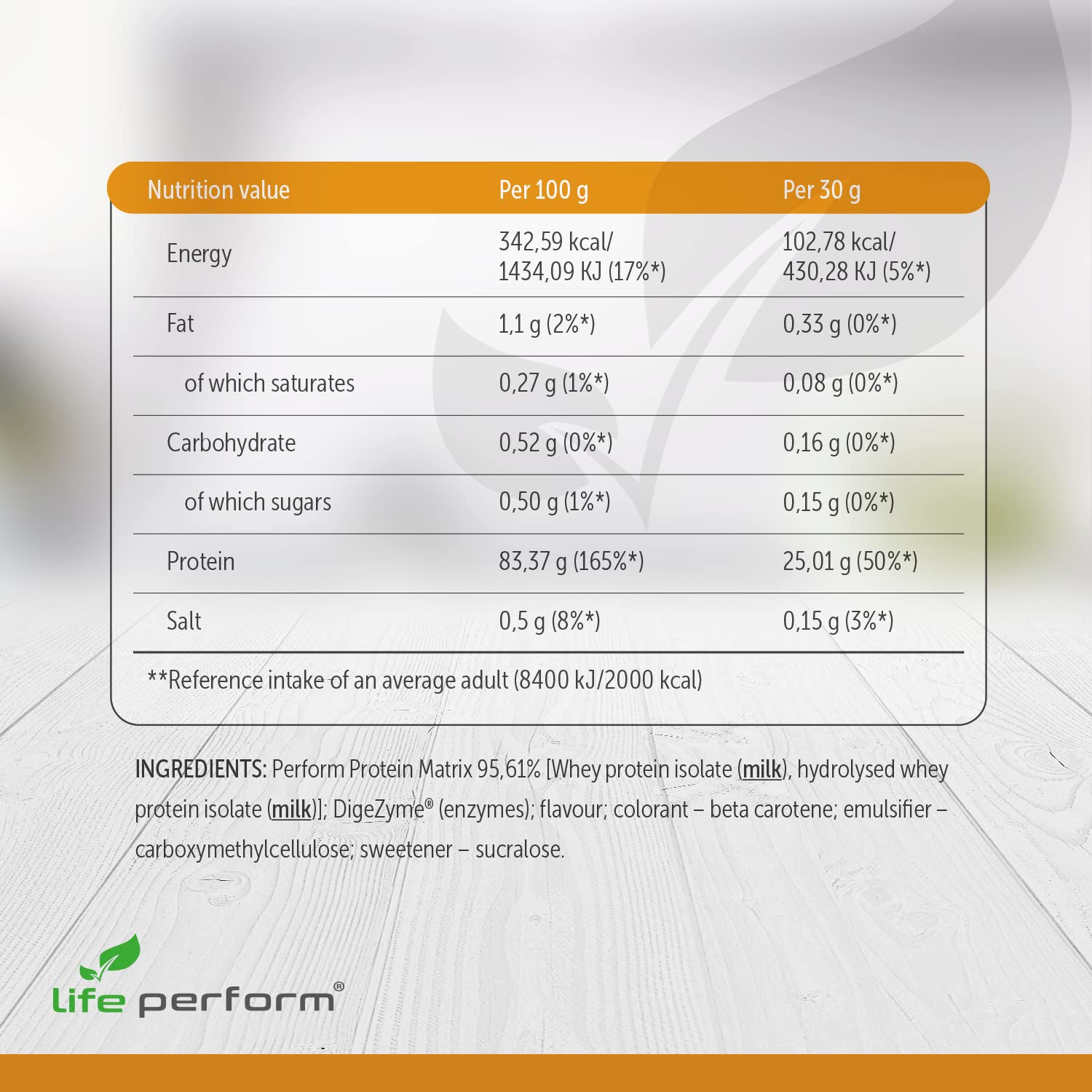Protein Perform Whey Isolate & Hydrolysate Powder | Naturally Occurring Glutamine and Amino Acids Life PerformAu supplements