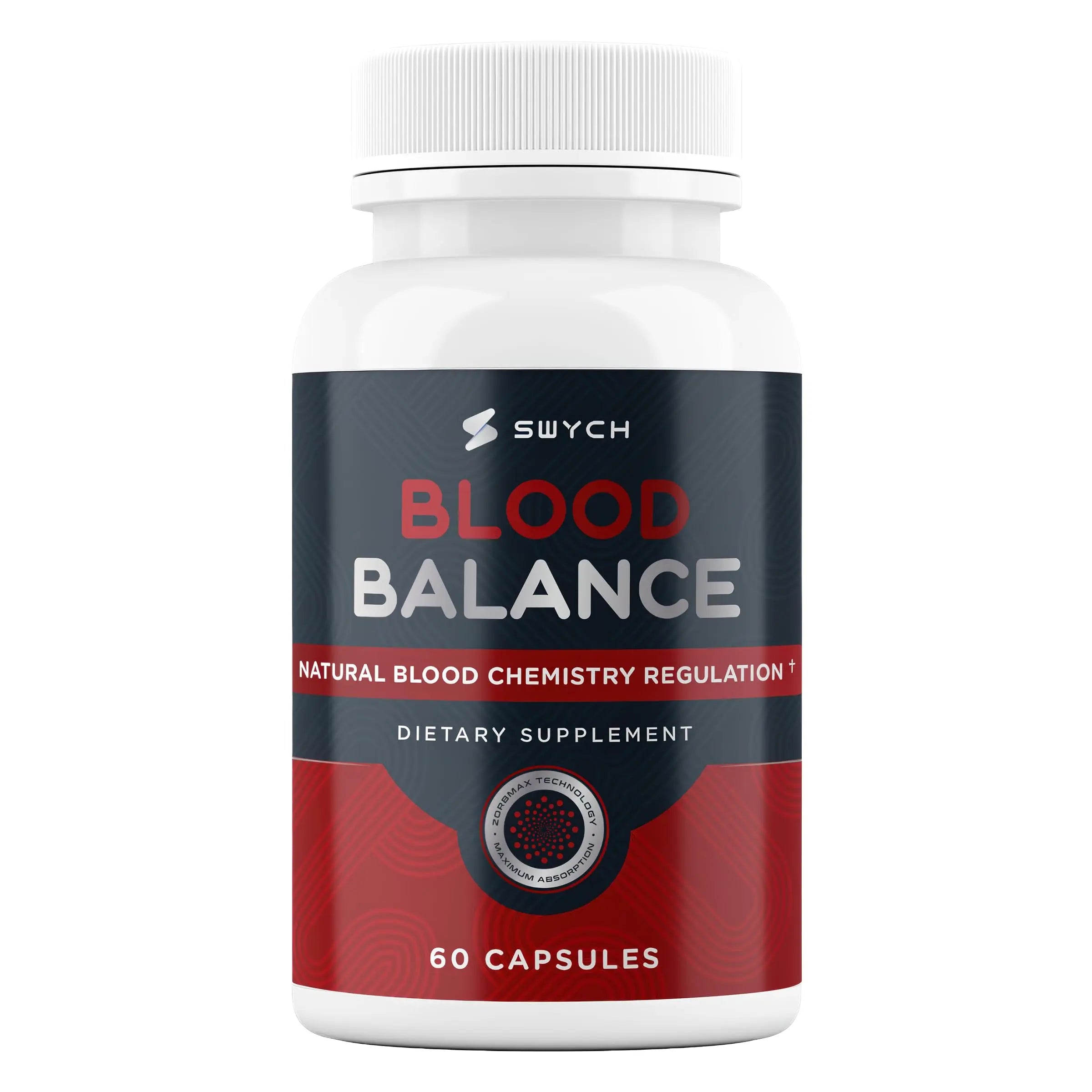 Blood Balance Supplement for Healthy Blood Support, Circulation, Metabolism & Vitality | Energy Formula with Premium Ingredients | Holistic Products to Support Cardiovascular Function – 60 Capsules SWYCHAu supplements
