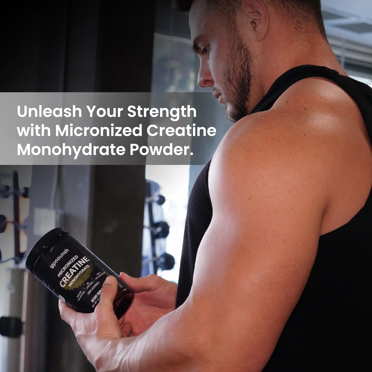 UpNourish Micronized Creatine Monohydrate Powder 400 G - Unflavored Vegan for Pre Workout, Muscle Building Pure Women and Men Instantized Supplement, 80 Servings 14.1096 Ounce UpNourishAu supplements