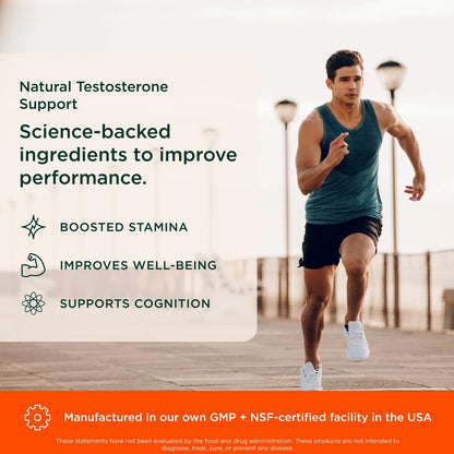 Genius Test, Advanced Testosterone Booster for Men - Natural Stamina, Endurance, Energy & Strength Enhancing Supplement - Lean Muscle Builder, Brain & Libido Support Male Supplements, 120 Veggie Pills The Genius BrandUS supplements
