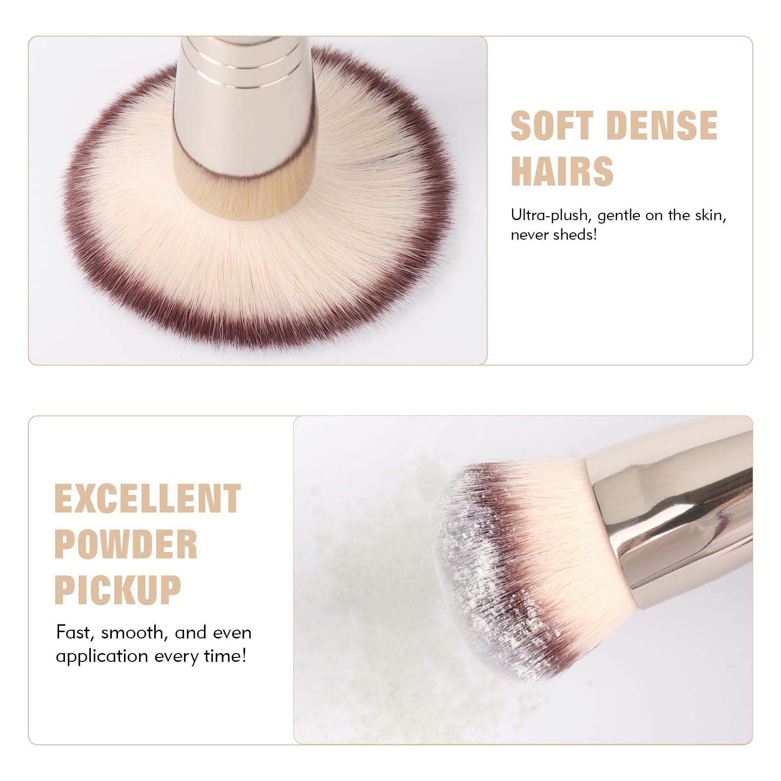 Dual-Ended Foundation Brush: Round & Angled Pro-Grade makeup brushes, 100% Vegan Synthetic Makeup Brush for Flawless Blending and Application of Liquid, Powder, Cream, Blush dpollaAu supplements