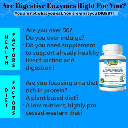 Digestive Enzymes with Probiotics, 90 Day Gut Health Supplement, 90 Cap LEAN NutraceuticalsUS supplements