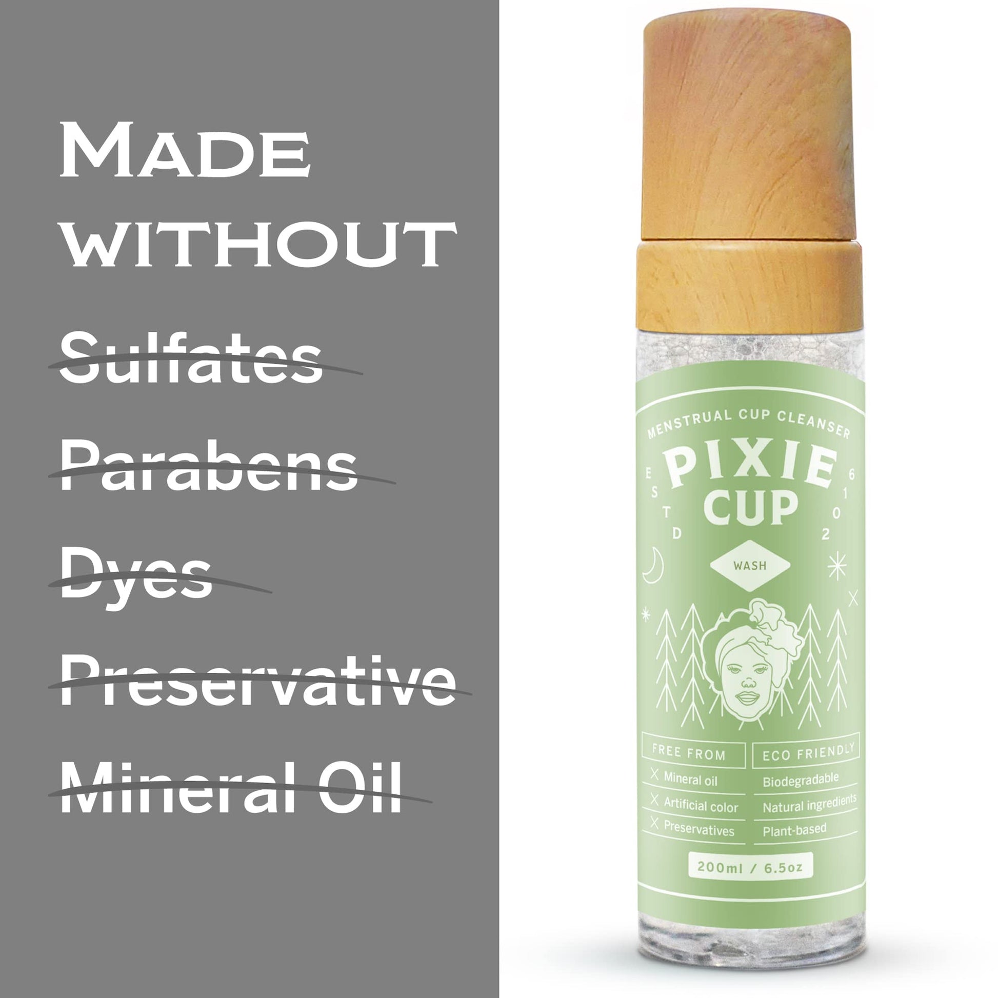 Pixie Menstrual Cup Cleaner Wash + Foaming Dispenser + More Wash in Bottle Than Any Other Brand Pixie CupAu supplements