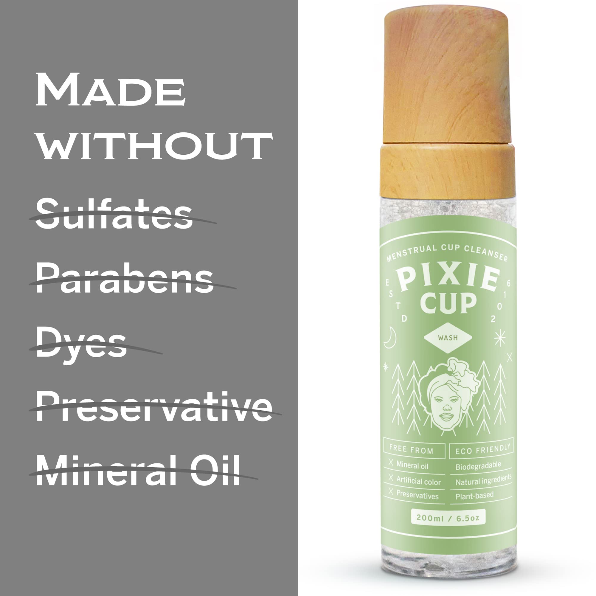 Pixie Menstrual Cup Cleaner Wash + Foaming Dispenser + More Wash in Bottle Than Any Other Brand Pixie CupAu supplements
