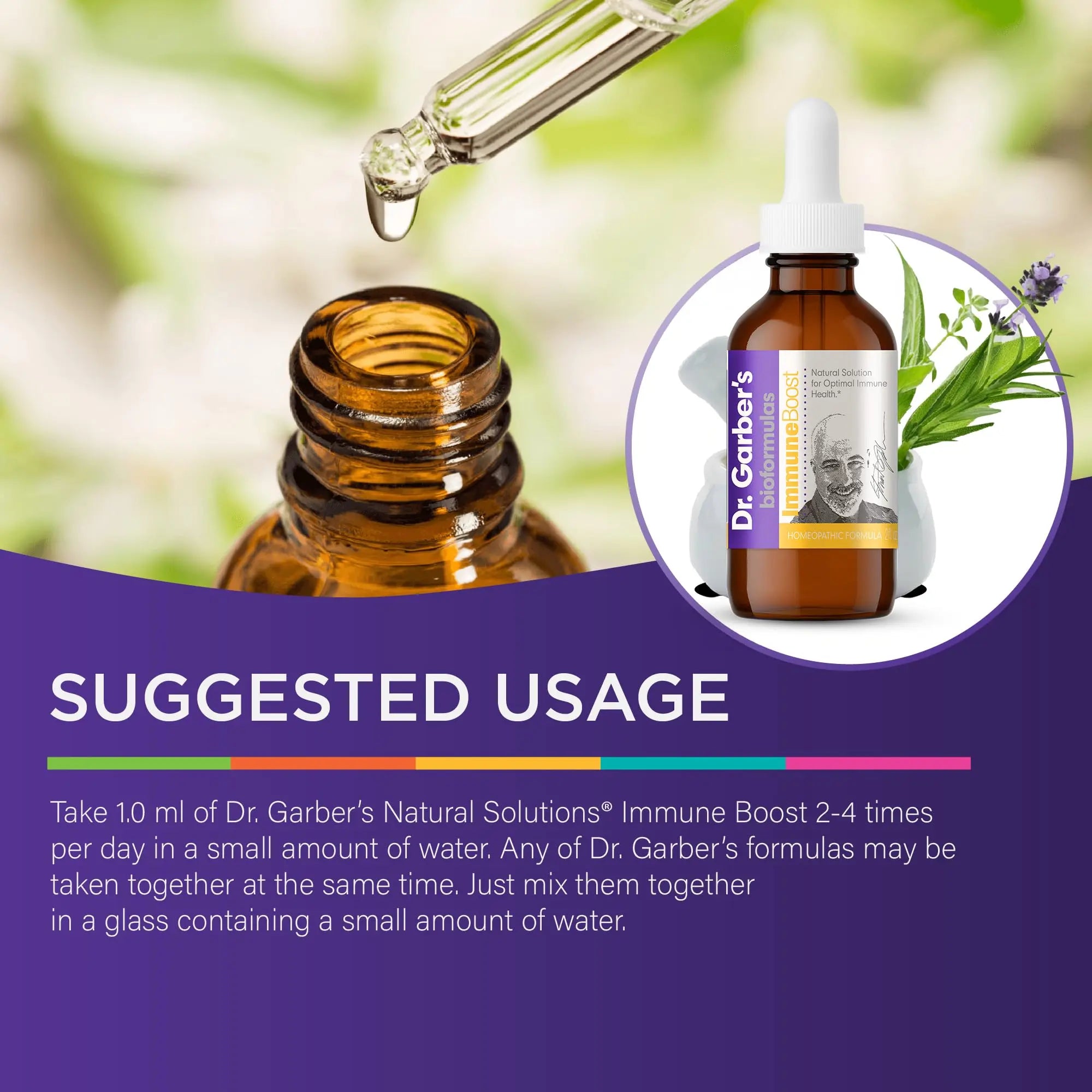 Dr. Garber's Natural Solutions Immune Boost Health Oral Drops - Gemmotherapy Liquid Supplement to Strengthen Immunity, Support Immune System, Increase Resistance, & Contains Antioxidants - 60ml DR.GARBER'Snz supplements
