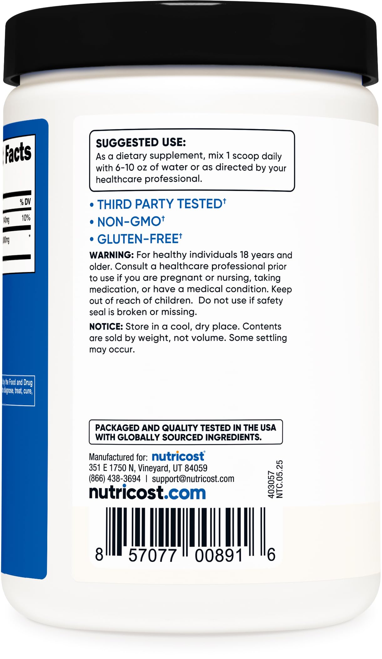 Nutricost HMB Powder (Beta-Hydroxy Beta-Methylbutyrate) 250 Grams - Gluten Free & Non-GMO NutricostAu supplements