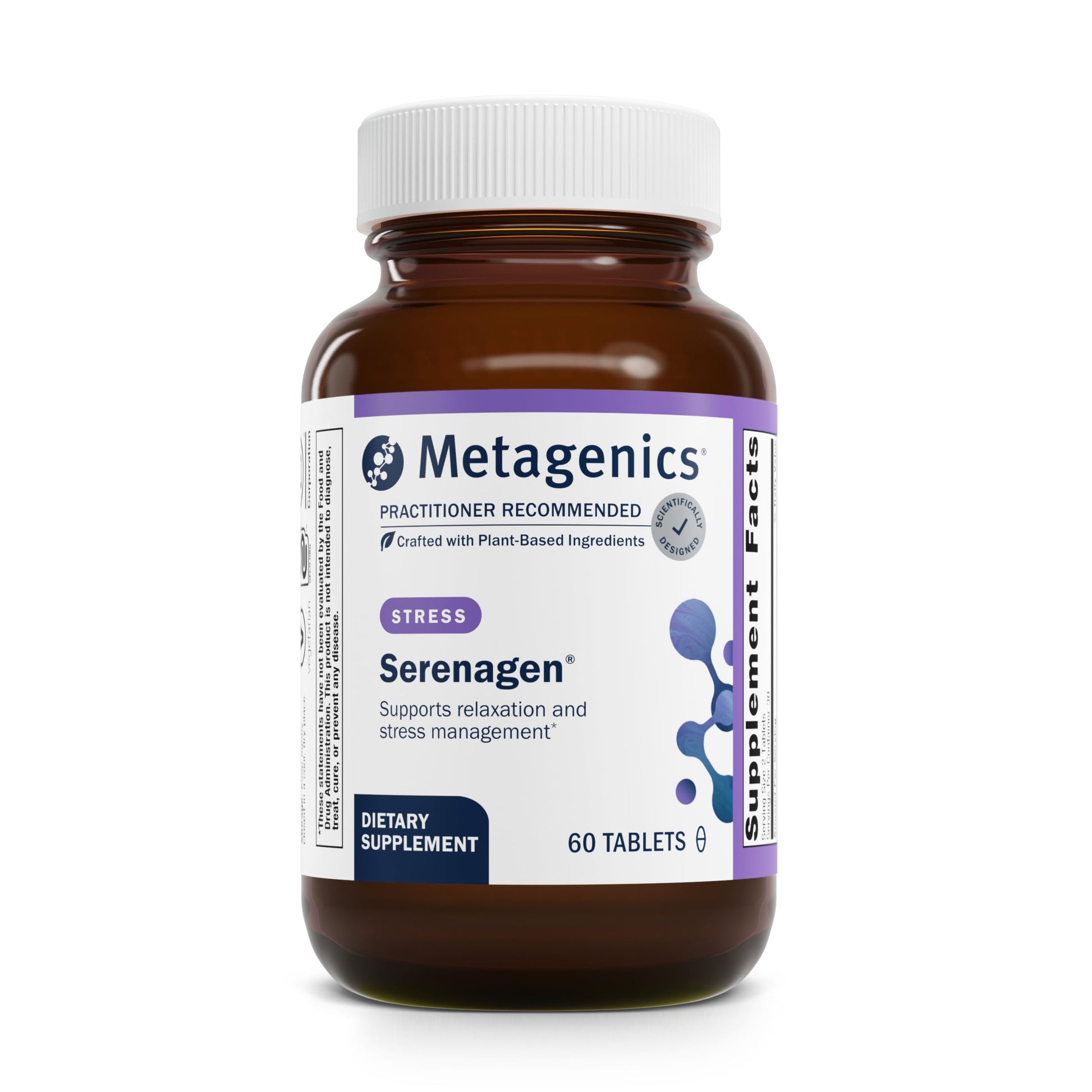 Metagenics Serenagen Supplement - Herbal Stress Management with Asian Ginseng & Chinese Herbs - Supports Calm, Focus, Energy & Sleep* - Non-GMO, Gluten-Free, Vegetarian - 60 Tablets MetagenicsAu supplements