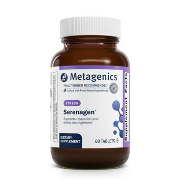 Metagenics Serenagen Supplement - Herbal Stress Management with Asian Ginseng & Chinese Herbs - Supports Calm, Focus, Energy & Sleep* - Non-GMO, Gluten-Free, Vegetarian - 60 Tablets MetagenicsAu supplements