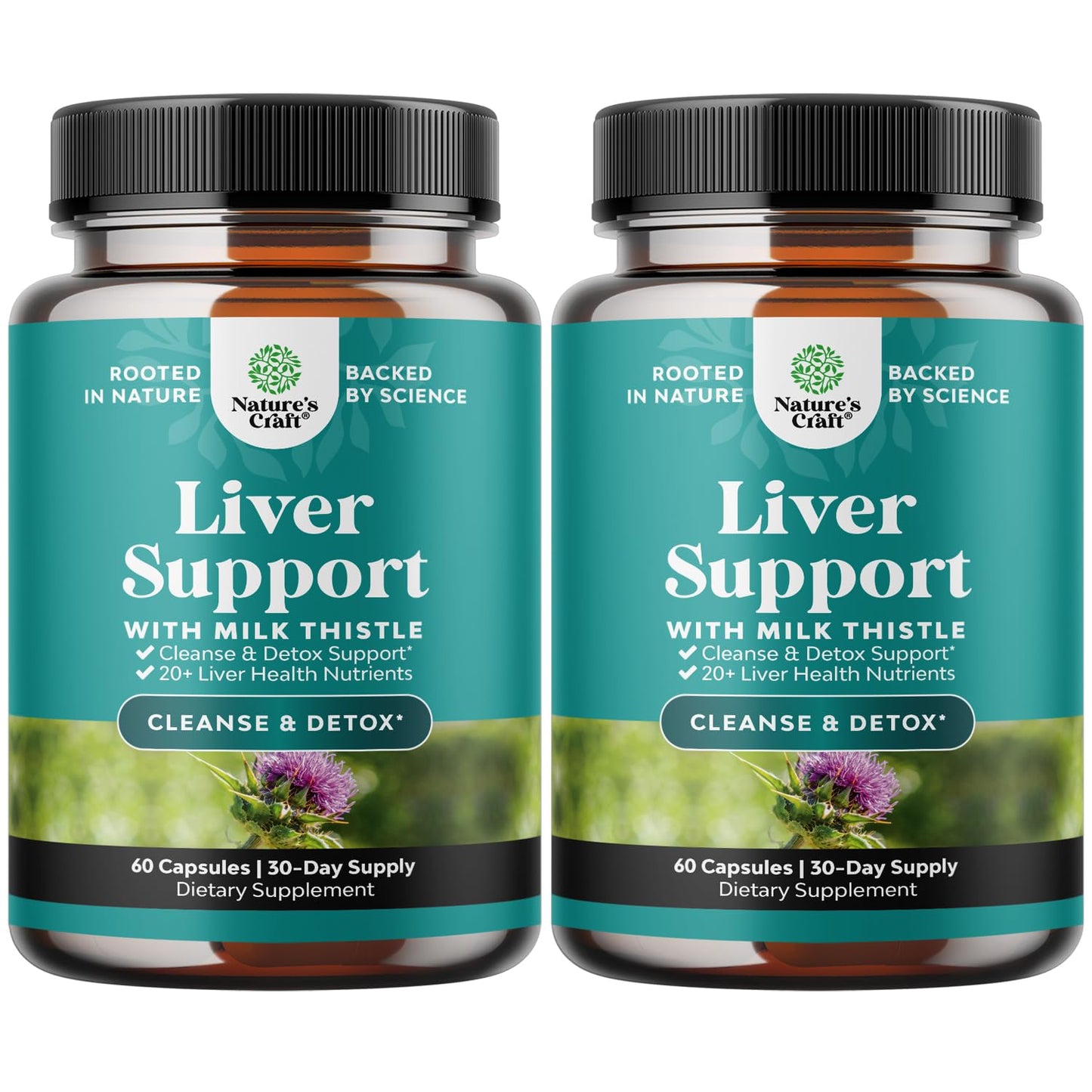 Liver Cleanse Detox & Repair Formula - Herbal Liver Support Supplement Natures CraftUS supplements