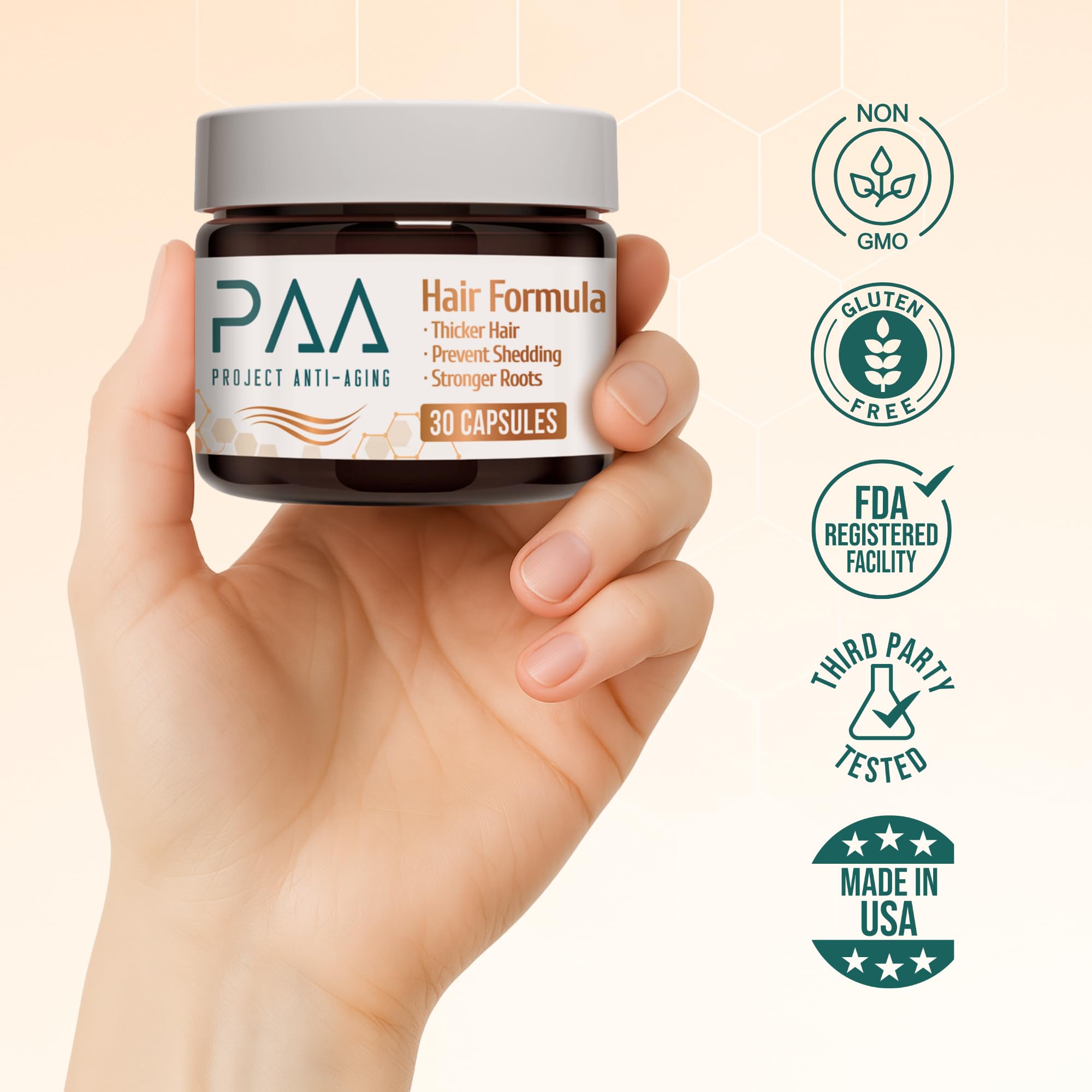 Project Anti-Aging Menopause Hair Don’t Care – Hair Growth Vitamins for Women 40+ to Support Thinning, Volume, Skin & Nails – Nutrient-Rich Supplement for Stronger, Fuller – Visible Results Project Anti-AgingAu supplements