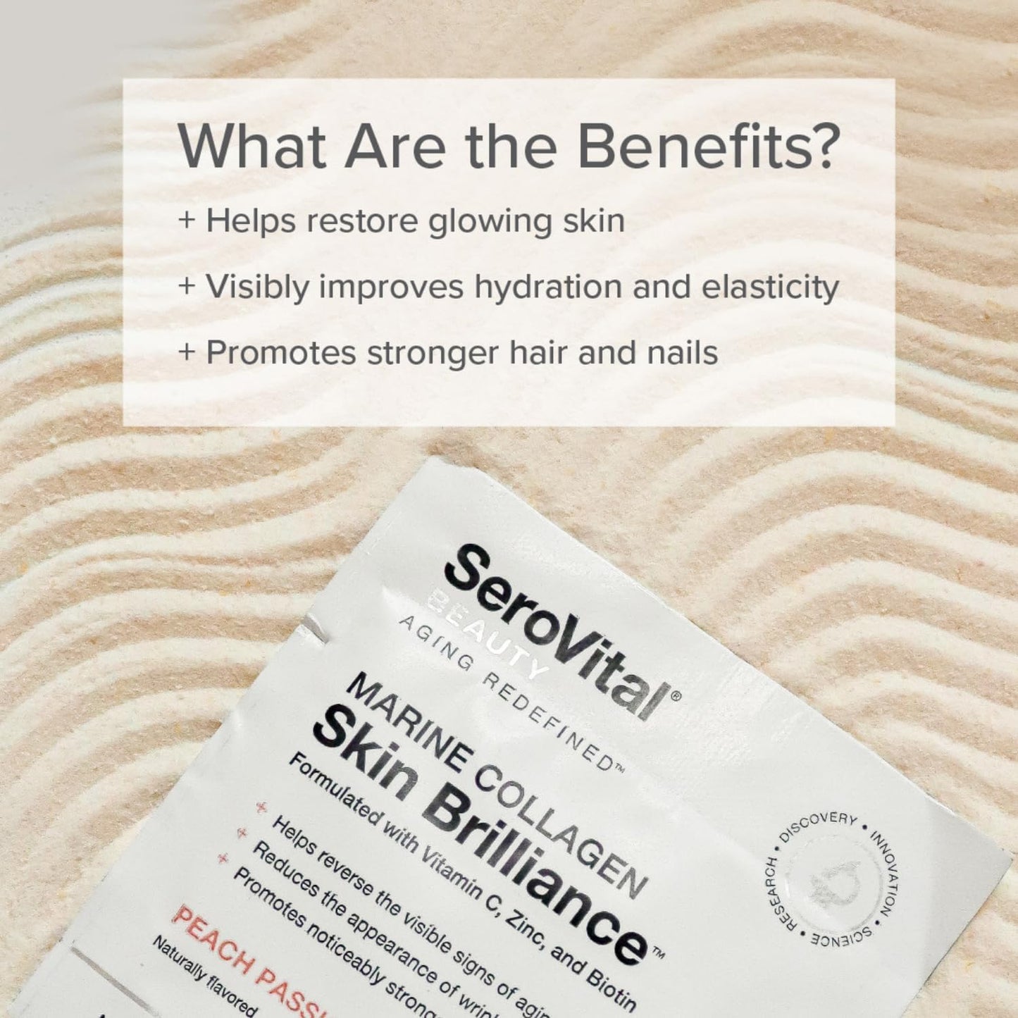 Serovital Skin Brilliance Marine Collagen – Hydrolyzed Marine Collagen Peptides SerovitalUS supplements