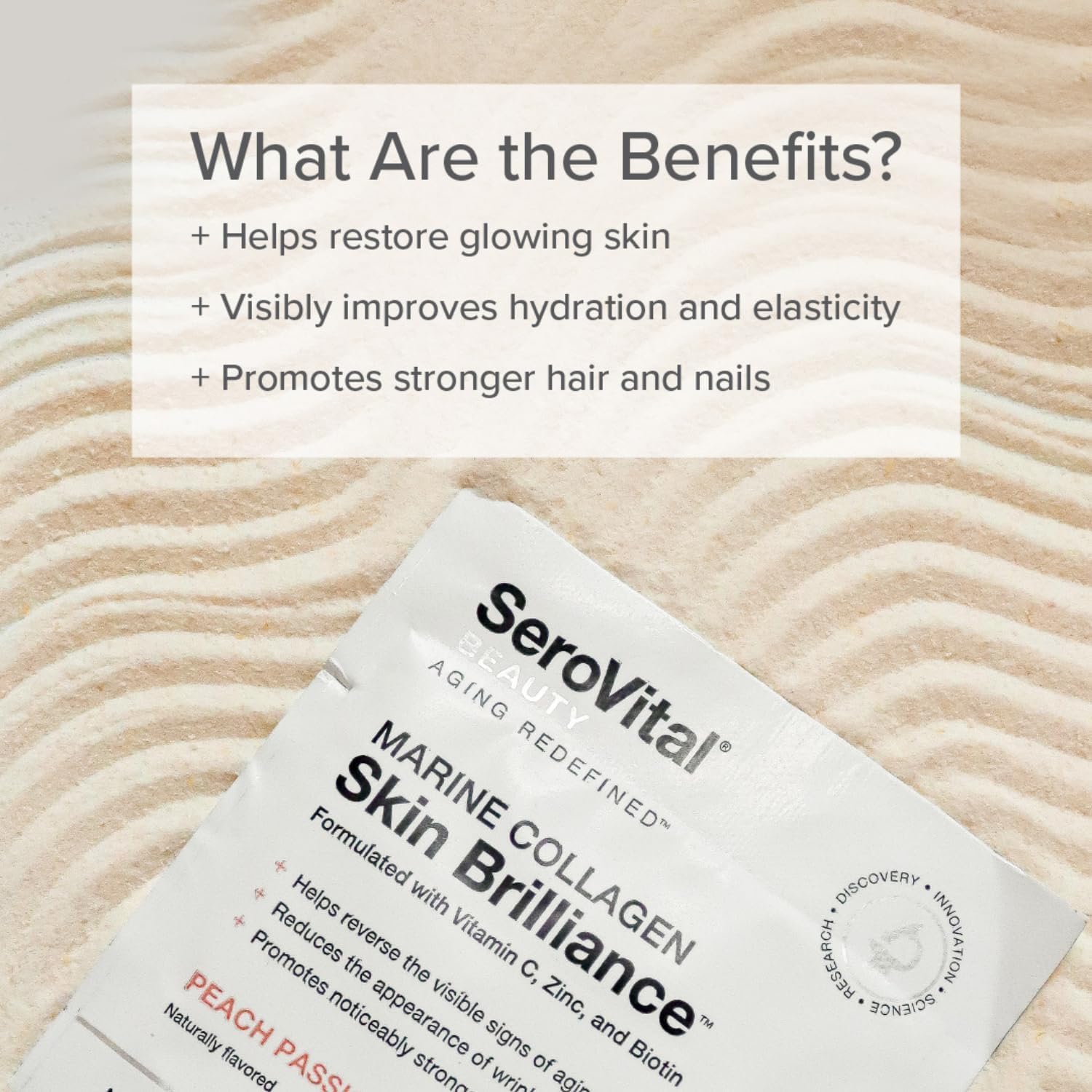 Serovital Skin Brilliance Marine Collagen – Hydrolyzed Marine Collagen Peptides SerovitalUS supplements