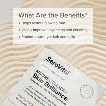 Serovital Skin Brilliance Marine Collagen – Hydrolyzed Marine Collagen Peptides SerovitalUS supplements