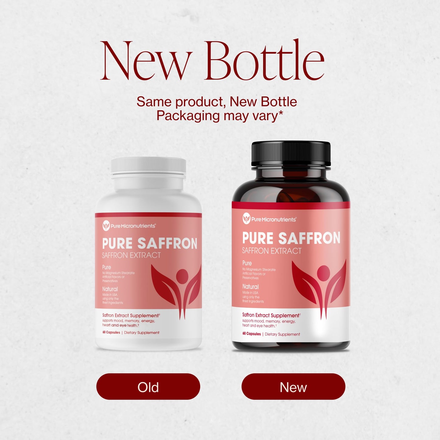 Saffron Supplements - 100% Pure Saffron Extract Capsules - Boost Energy & Mood, Support Eye & Heart Health Pure MicronutrientsUS supplements