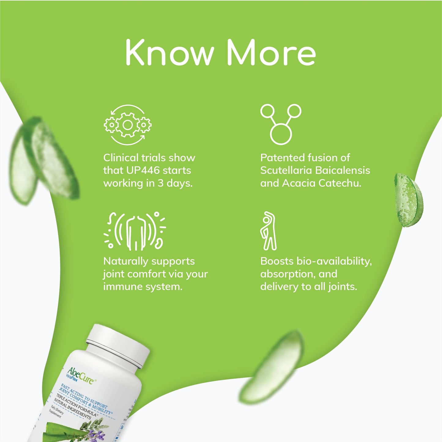 AloeCure VeraFlex Natural Joint Support Supplement with USDA Organic Aloe Vera AloeCureUS supplements