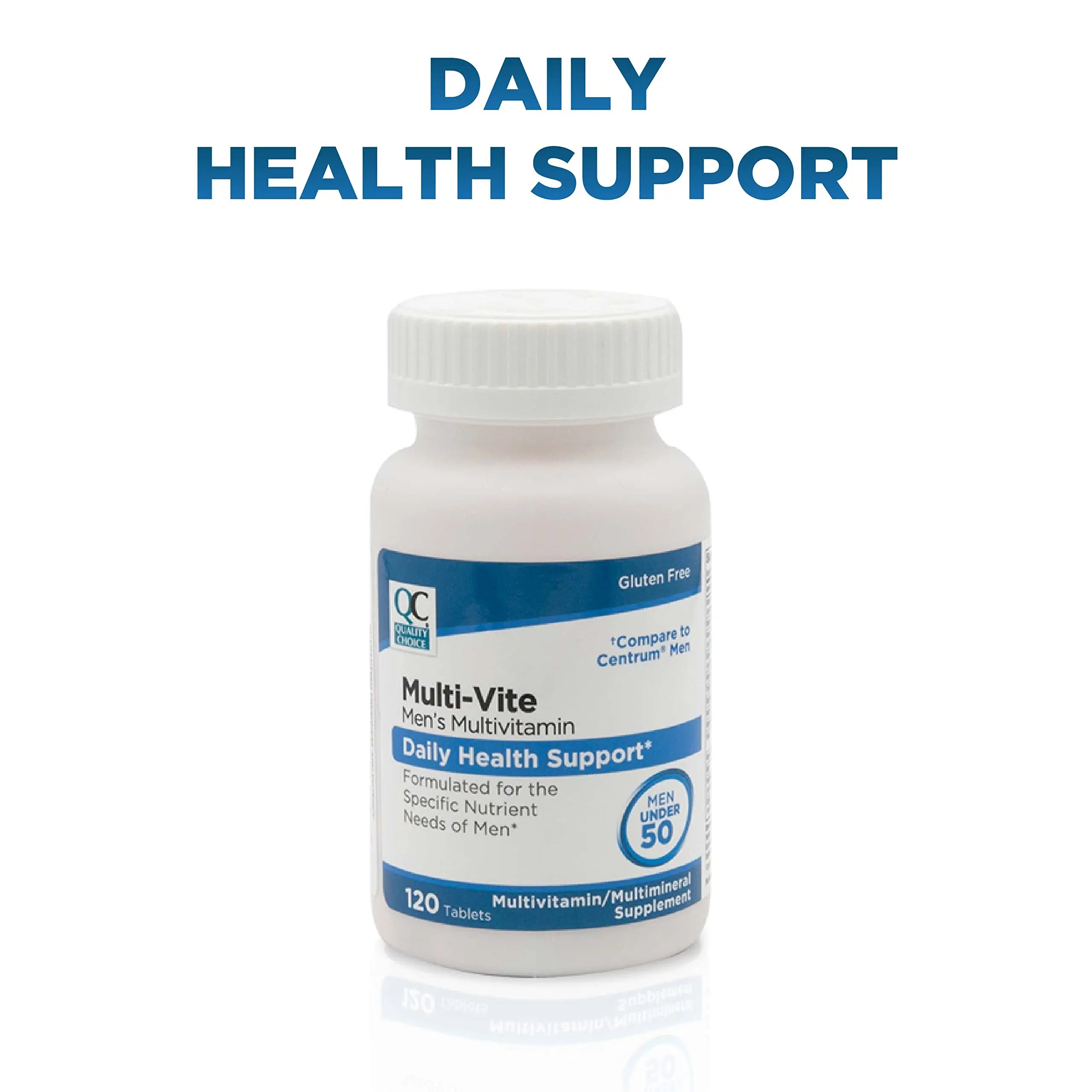 Quality Choice Mens Multi-Vite, Multivitamin Tablets for Daily Health Support Formulated for Men Under 50 in 120 Count Bottles Quality ChoiceAu supplements