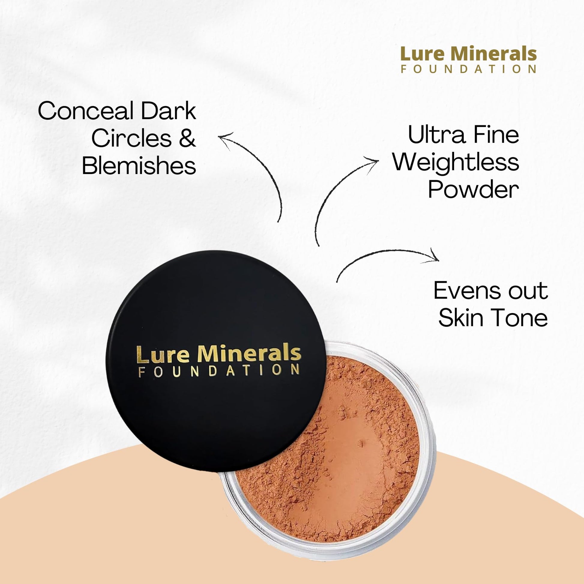 Lure Minerals Bronze warmth All over Face Bronzer (Compare to Bare Minerals) (Warmth) Large 1.oz Jar Pure MineralsAu supplements