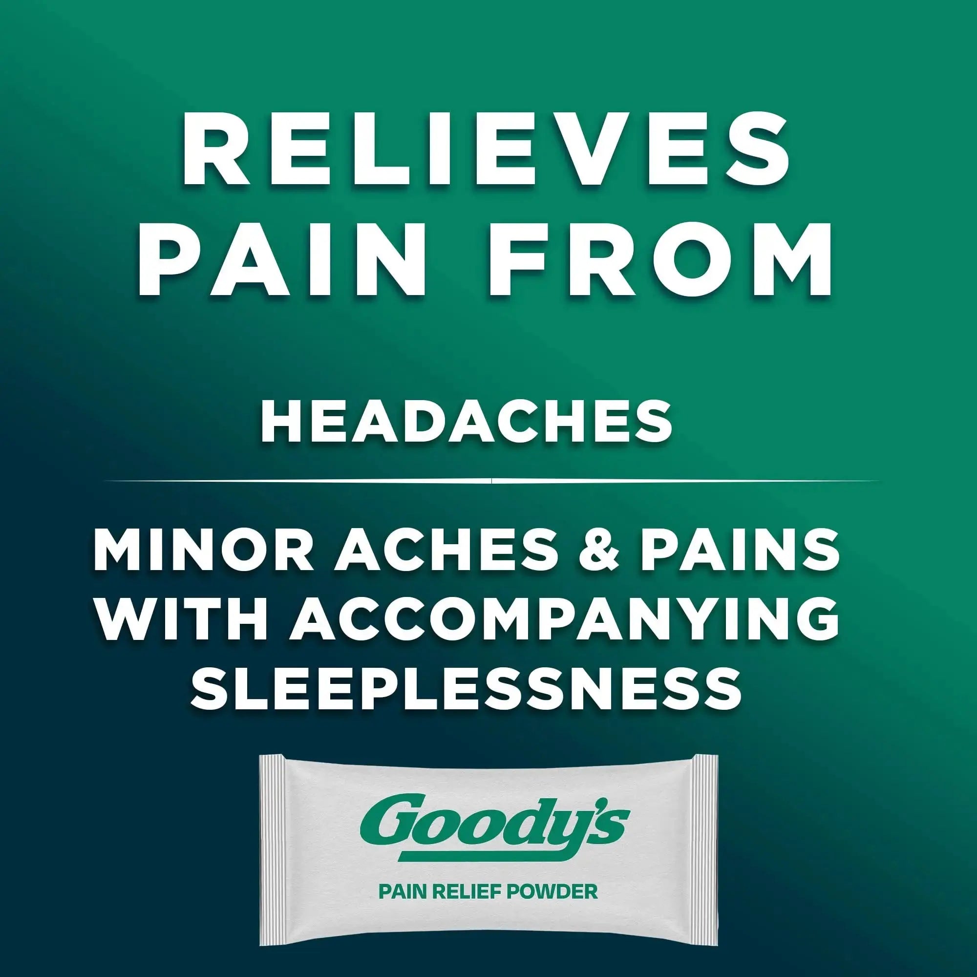 Goody's Nighttime Powder, Pain Reliever & Sleep Aid with Acetaminophen & Diphenhydramine Citrate, Caffeine Free, 16 Count Goody'sAu supplements