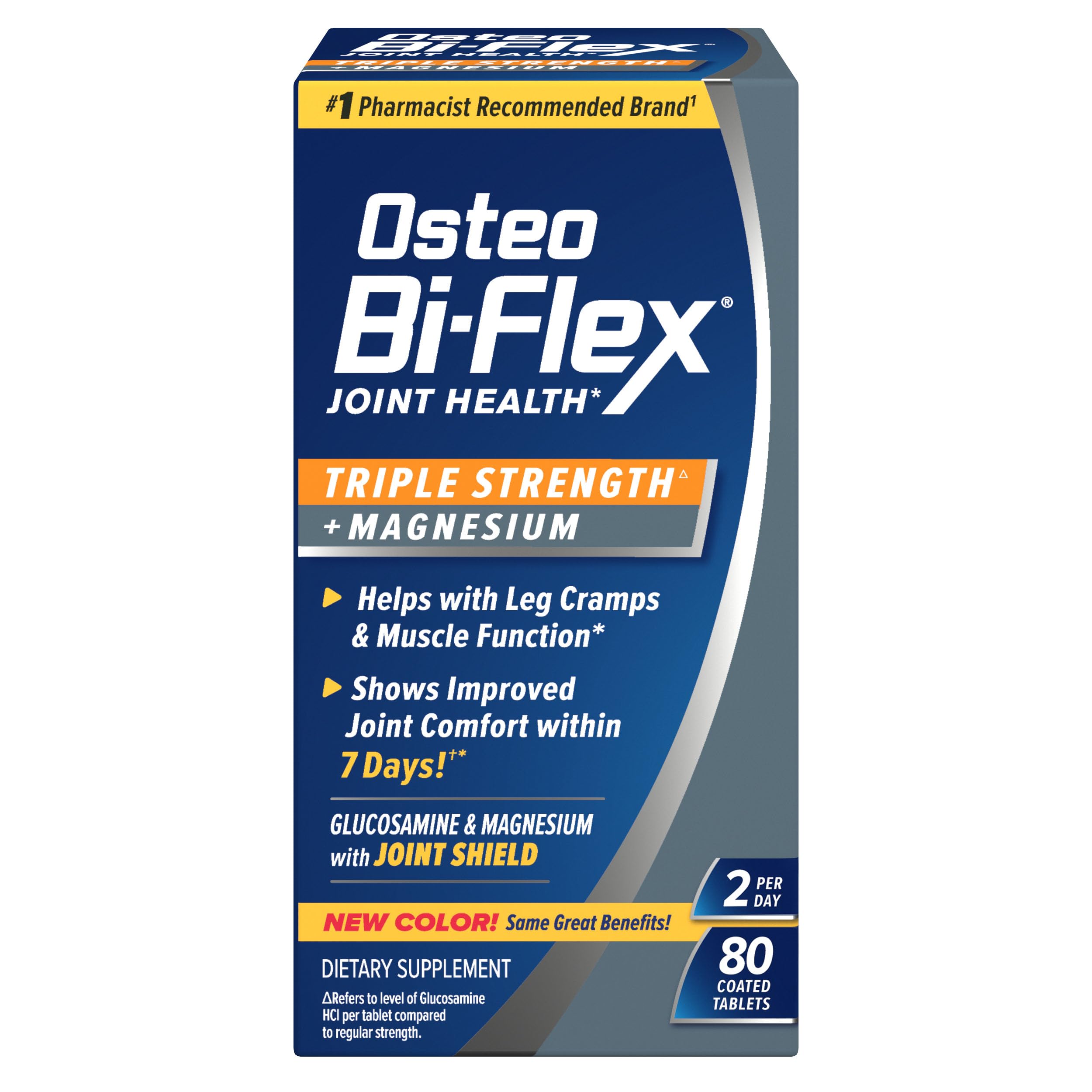 Osteo Bi-Flex Triple Strength Glucosamine Supplement with Magnesium, Improve Joint Function, Helps Leg Cramps and Muscle Function, 80 Coated Tablets Osteo Bi-FlexAu supplements