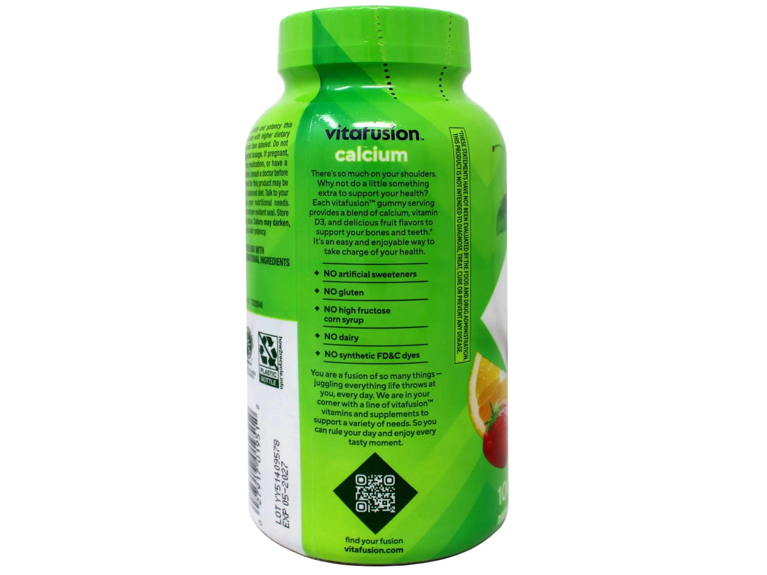 Vitafusion Calcium Adult Gummy Vitamins, 100 Gummy Vitamins VitafusionAu supplements