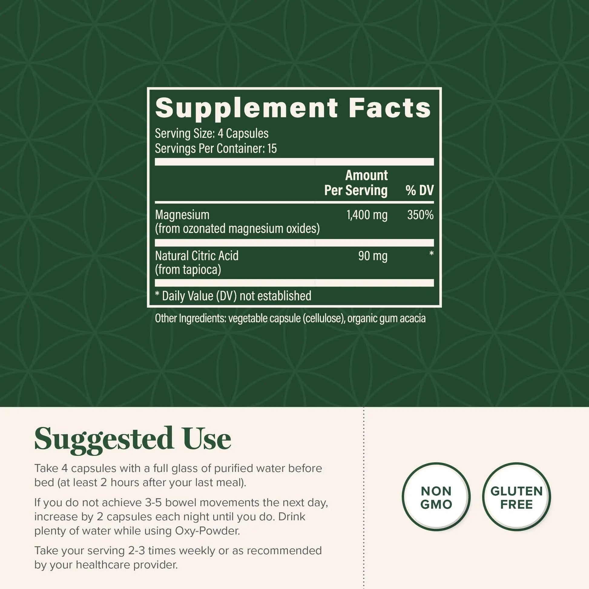 Global Healing Oxy-Powder Colon Cleanse, Constipation Relief for Women & Men, Magnesium Oxide Colon Cleanser & Detox for Weight Loss, Gut Cleanse Detox for Women and Men Global Healing Centernz supplements