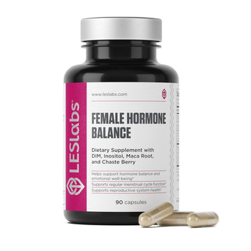 LES Labs Female Hormone Balance Supplement – Hormone Support for Women with Inositol, DIM, Vitex, Chaste Tree, Vitamin B6 & Folate – Menstrual Cycle & Fertility Support – 90 Capsules – Non-GMO LES LabsAu supplements