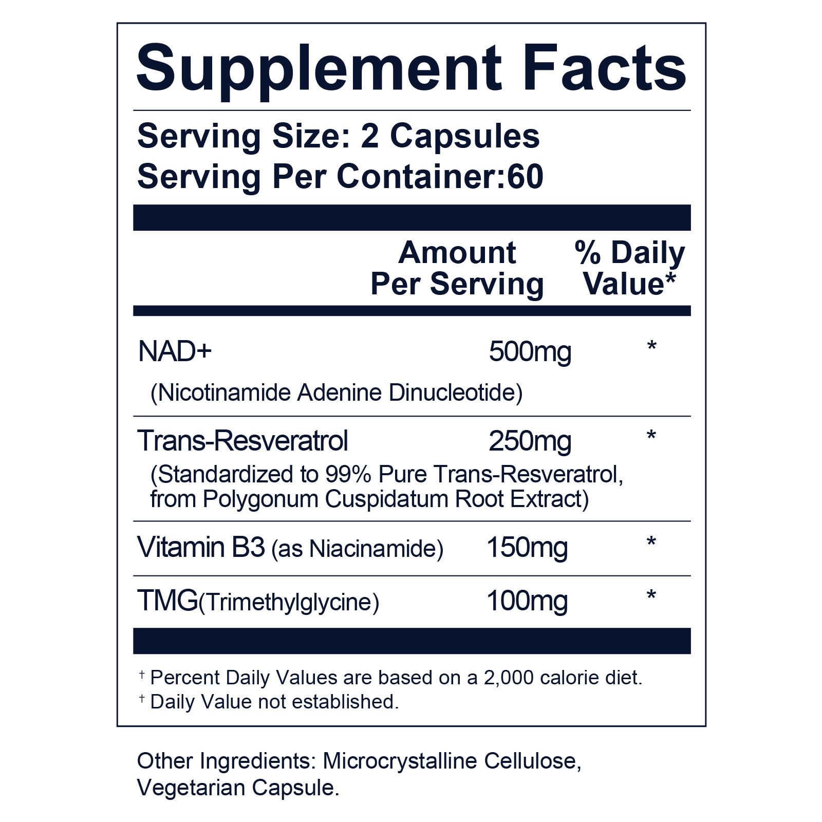 UltraViat NAD+ Supplement 1000mg, Premium NAD+ & Resveratrol Complex for Energy & Anti Aging - 120 Capsules UltraViatAu supplements