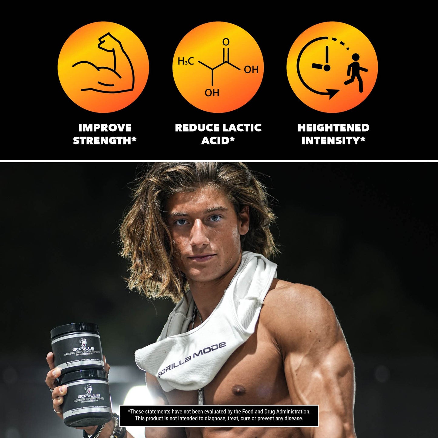 Gorilla Mode Beta-Alanine – Carnosine Precursor/Enhanced Muscular Endurance Gorilla MindUS supplements