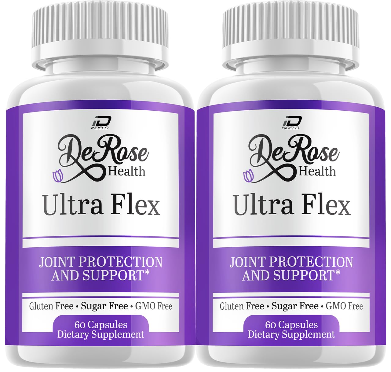 Indelo Ultra Flex Derose Health Capsules, Joint Support Supplement, Ultra Flex Natural Joint Health Formula, Derose Health Pills for Joint Wellness Mobility, UltraFlex Reviews (2 Pack - 120 Capsules) IndeloAu supplements