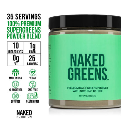 NAKED nutrition Vegan Energizing Bundle: Naked Citrus Energy Super Greens Powder NAKED nutritionUS supplements