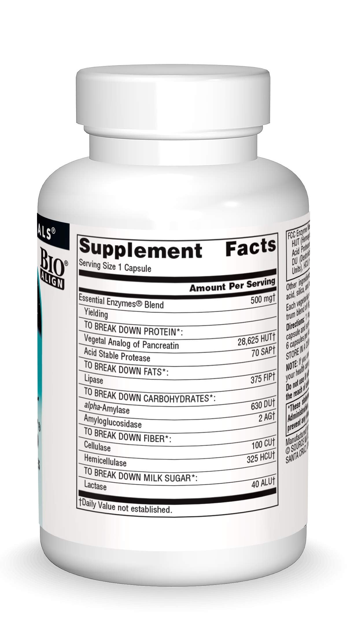Source Naturals Essential Enzymes 500mg Bio-Aligned Multiple Enzyme Source NaturalsUS supplements