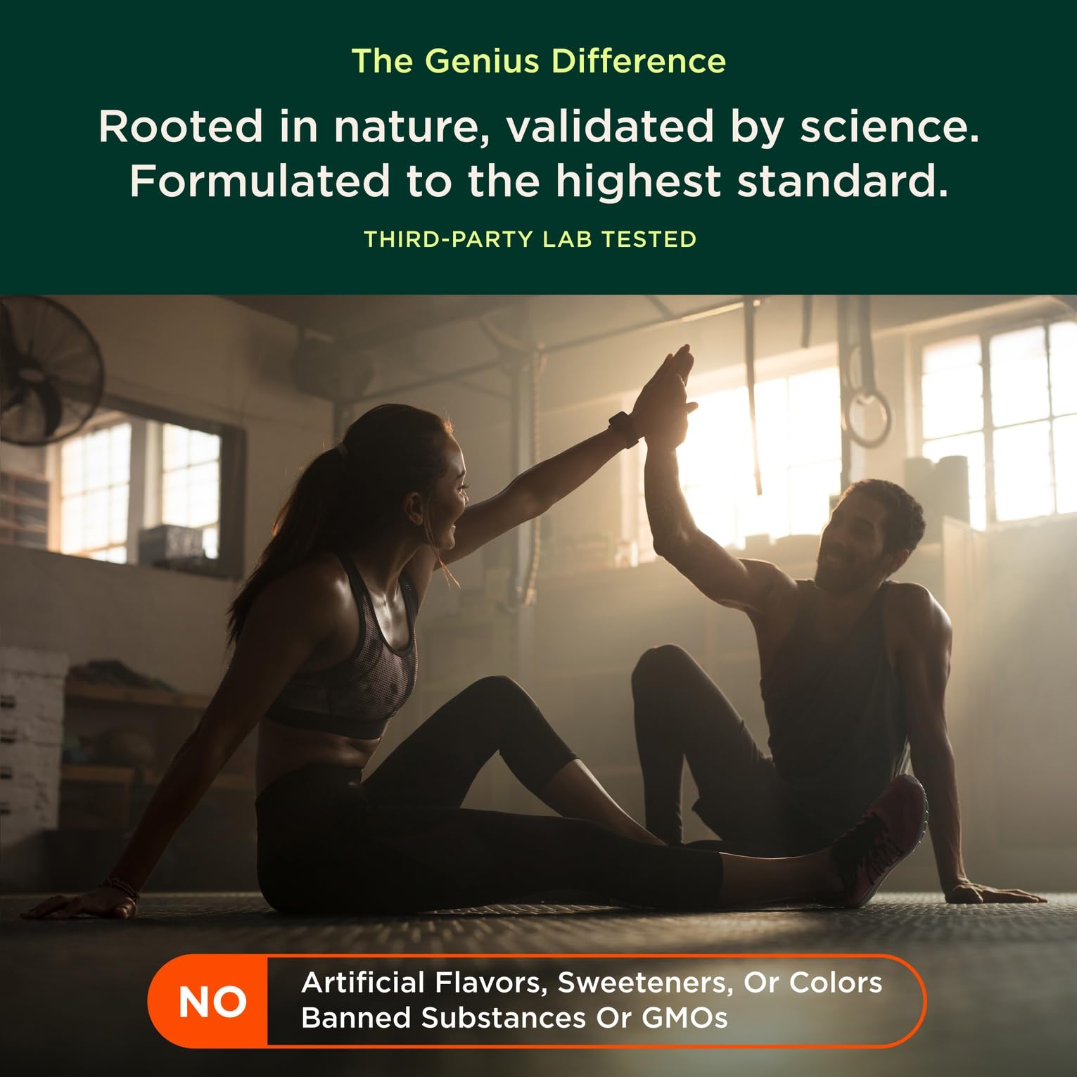 Genius L-Arginine Nitric Oxide Powder - Fermented L- Arginine Nutritional Supplements & Nitric Oxide Booster - Pre Workout, Natural Muscle Builder - 30 Servings, Lemon The Genius BrandUS supplements
