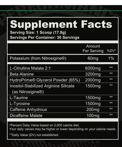 Performance Supplements Pre-Grow Highly Efficient Pre Workout 30 Servings 18.84 OZ Performance SupplementsUS supplements