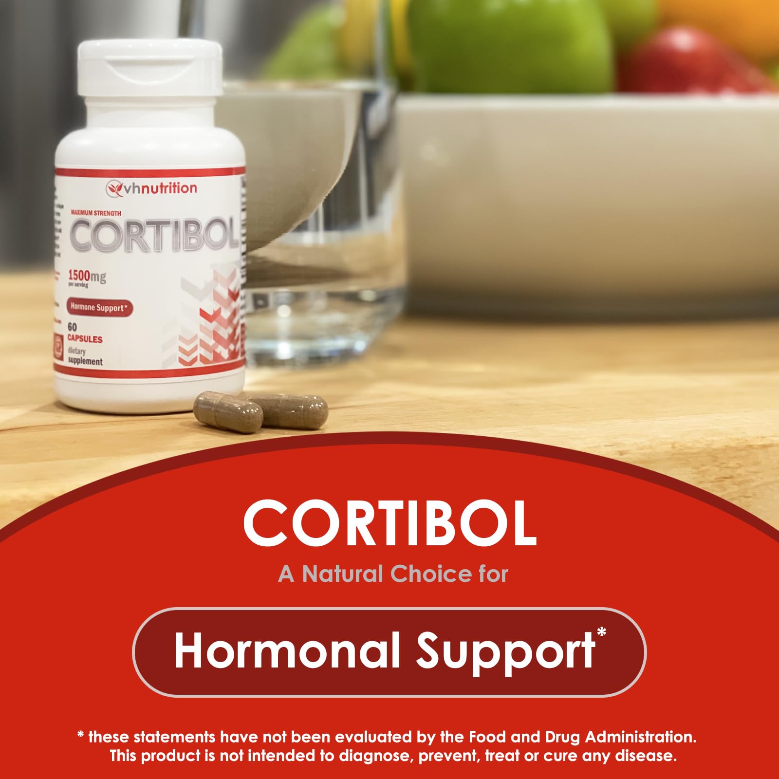 VH Nutrition CORTIBOL | Cortisol Manager* Supplement | Maximum Strength Adrenal VH NutritionUS supplements