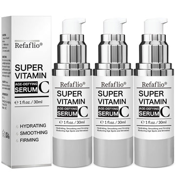 Super Vitamin C Serum for Women over 70, Rapid Anti Aging Cream, Face Lift Cream, Hydrates, Softens, Lifts and Firms, Fights Wrinkles, Advanced Super Serum C 3PCS. (90ml) RefaflioAu supplements