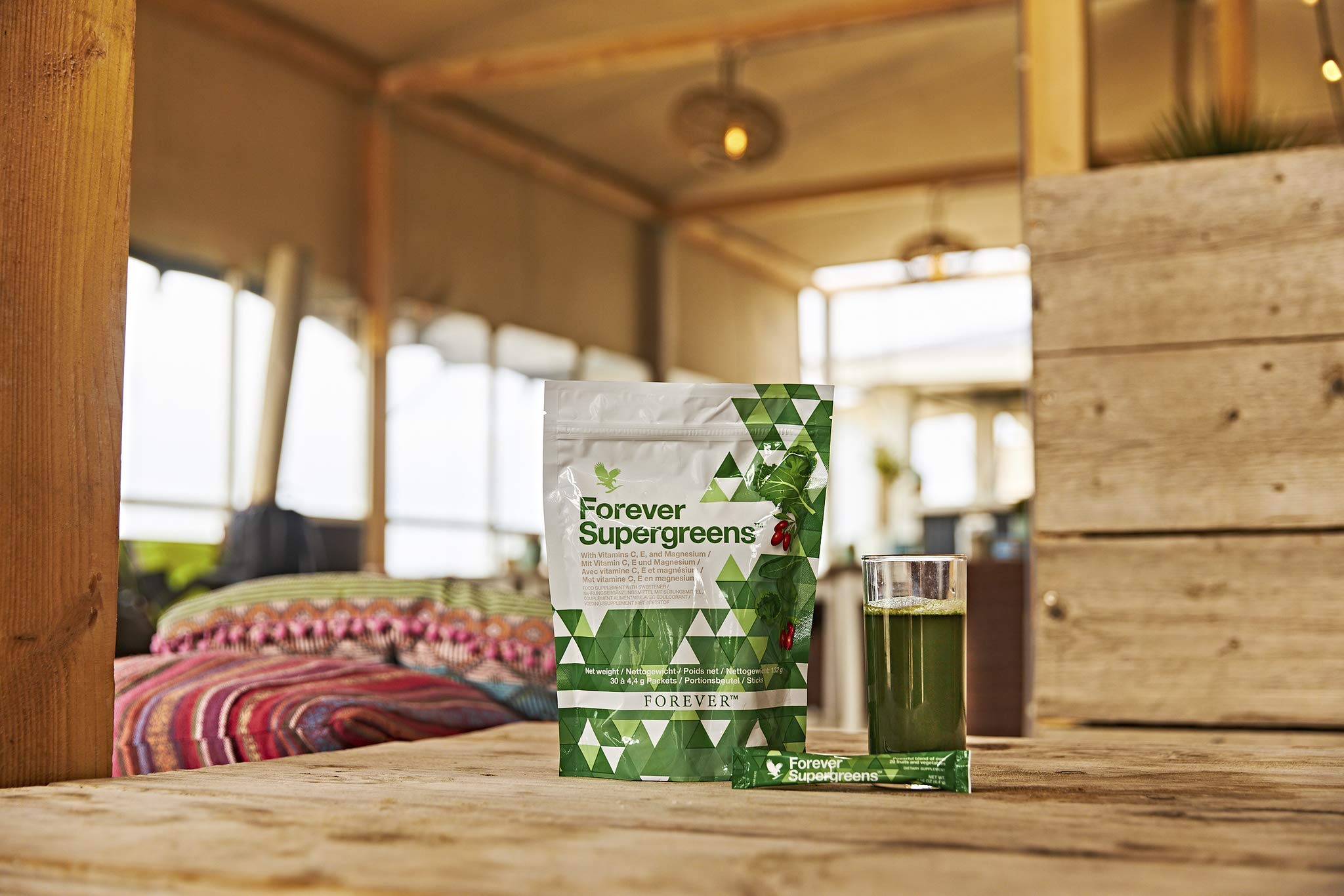 Forever Living - Forever Supergreens - Blend for Your Active Lifestyle - Supercharge Your Day w/Over 20 Powerful Greens and Superfoods. - 30 Packets Forever Living ProductsAu supplements