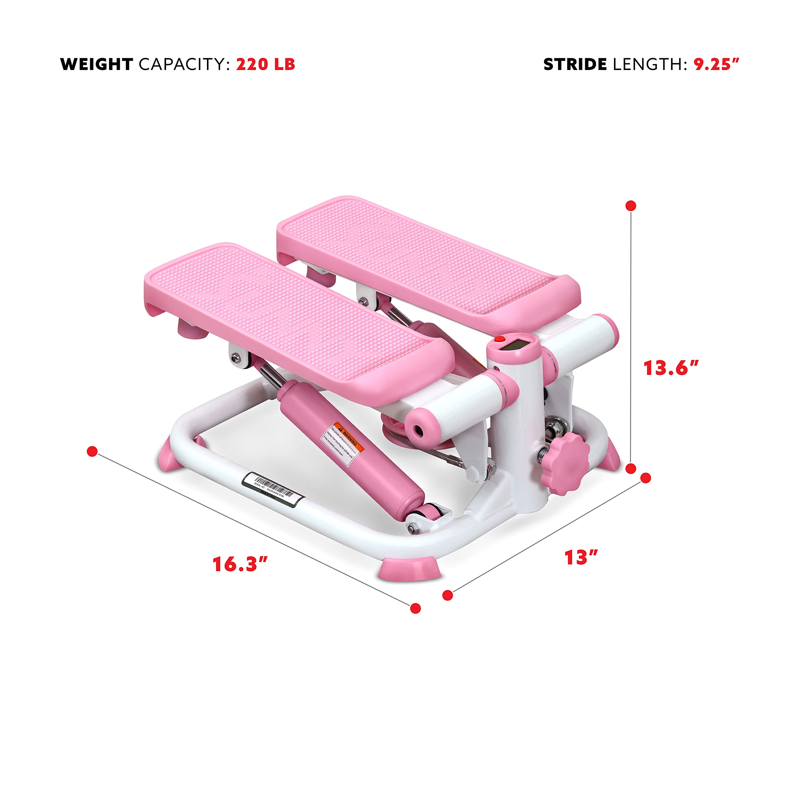 Sunny Health & Fitness Mini Stepper for Exercise Low-Impact Stair Step Cardio Equipment Sunny Health & FitnessUS supplements