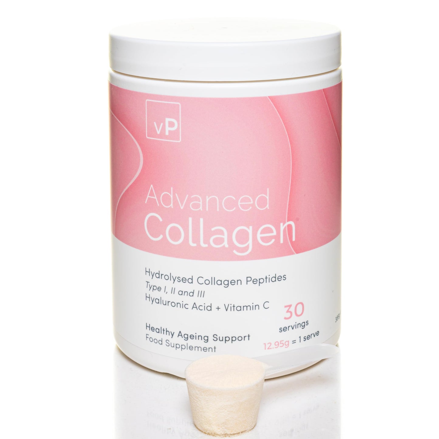 Advanced Collagen with Hyaluronic Acid - 12.95g x 30 Servings - Type 1 2 3 vP Vitality ProUS supplements